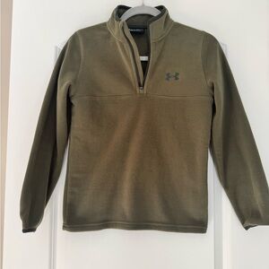 Under Armour Dark Green Fleece Quarter-Zip